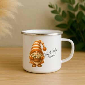 Emajlirana skodelica – Tvoj škratek sreče