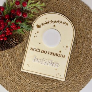 Leseni odštevalnik “Noči do prihoda Božička”