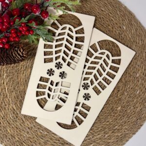 Šablona za Božičkove stopinje – božična čarovnija za otroke